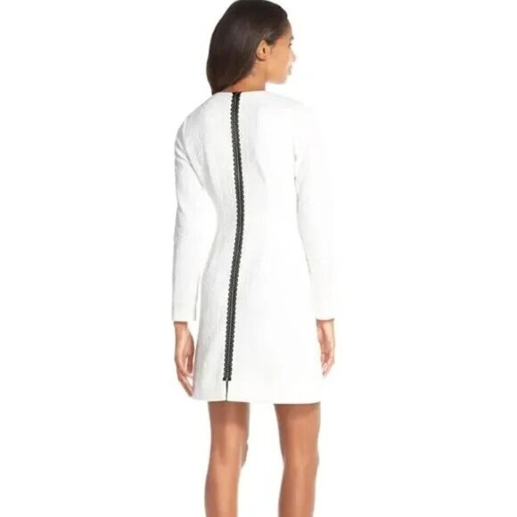 Maia Dress S Jacquard A-Line Mini NWOT Long Sleeves - Picture 1 of 9